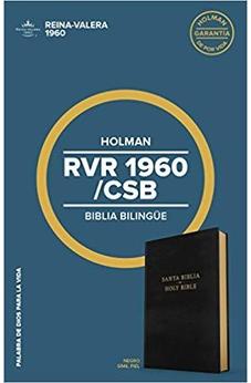 Biblia RVR 1960 CSB Bilingüe Negro Imitación Piel