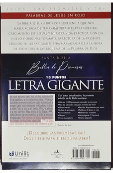 Image of Biblia RVR 1960 de Promesas Letra Gigante Marrón Líneas Simil Piel con Cierre