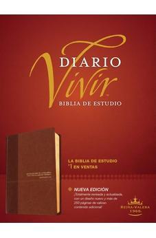 Biblia RVR 1960 de Estudio Diario Vivir Café Café Claro Símil Piel