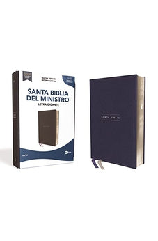 Biblia NVI de Ministro Piel Azul Marino con Índice