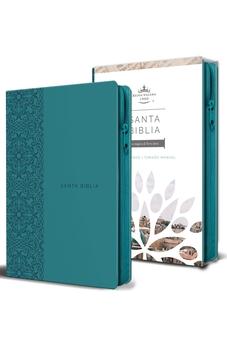 Biblia RVR 1960 Letra Grande Tamaño Manual Aguamarina
