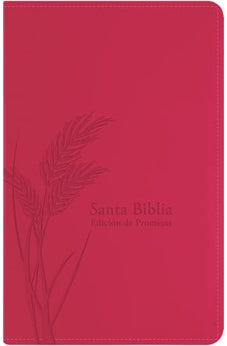 Biblia RVR 1960 Promesas Letra Grande Tamaño Manual Rosada con Índice