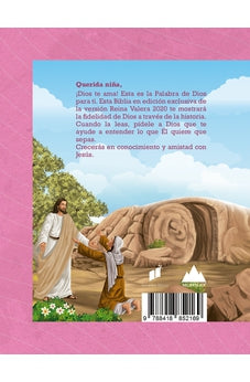 Image of Biblia RVR 2020 para Niñas Rosada Tapa Dura