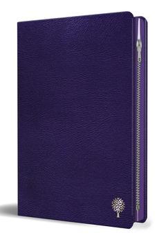 Biblia RVR 1960 Letra Grande Símil Piel Morado con Cierre