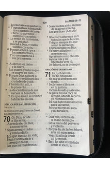 Image of Biblia RVR 1960 Letra Ultra Súper Gigante 19 puntos Piel Negro con Cierre y Índice