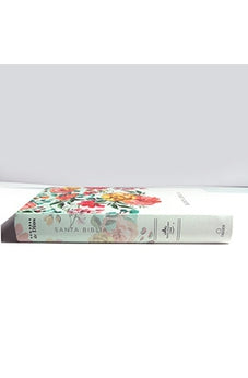 Image of Biblia RVR 1960 Letra Grande Tamaño Manual Flores Naranjas Tapa Dura