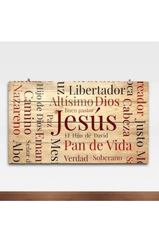 Image of Pallet Art 35X60 Nombres de Jesús