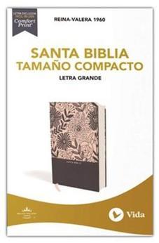 Biblia RVR 1960 Compacta Tapa Dura Azul Floral