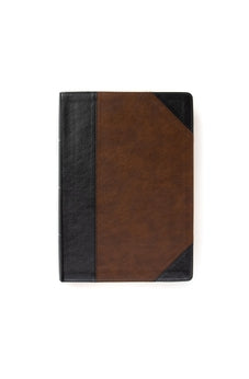 KJV Super Giant Print Reference Bible, Black/Brown LeatherTouch