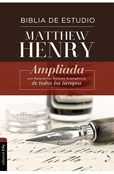 Biblia RVR 1977 de Estudio Matthew Henry Tapa Dura