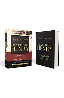 Biblia RVR 1977 de Estudio Matthew Henry Piel Negro