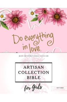 NIV, Artisan Collection Bible for Girls, Cloth over Board, Pink Daisies, Designed Edges under Gilding, Red Letter, Comfort Print