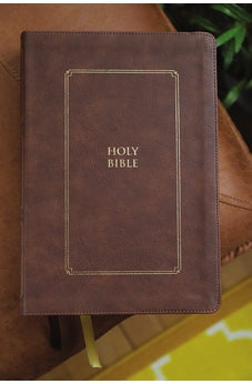 KJV, Thompson Chain-Reference Bible, Large Print, Leathersoft, Brown, Red Letter, Thumb Indexed, Comfort Print